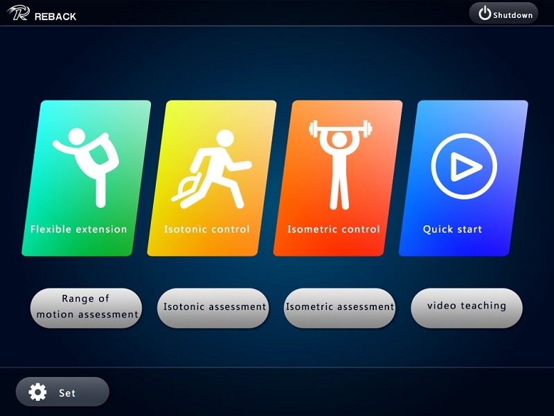 Main interface - Hệ thống m&aacute;y PHCN c&ocirc;ng nghệ kh&iacute; n&eacute;n kết nối ECG - Huyết &aacute;p - SpO2