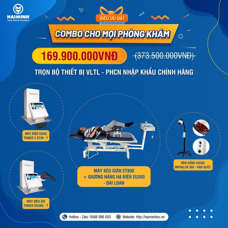 Combo thiet bi vat ly tri lieu phuc hoi chuc nang 1 - Si&ecirc;u ưu đ&atilde;i - Combo thiết vị vật l&yacute; trị liệu v&agrave; phục hồi chức năng cho mọi ph&ograve;ng kh&aacute;m