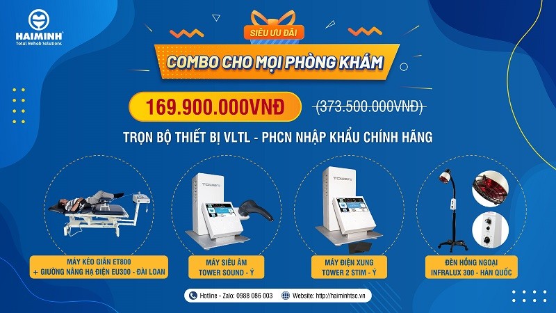 Combo thiet bi vat ly tri lieu phuc hoi chuc nang 10 - Si&ecirc;u ưu đ&atilde;i - Combo thiết vị vật l&yacute; trị liệu v&agrave; phục hồi chức năng cho mọi ph&ograve;ng kh&aacute;m